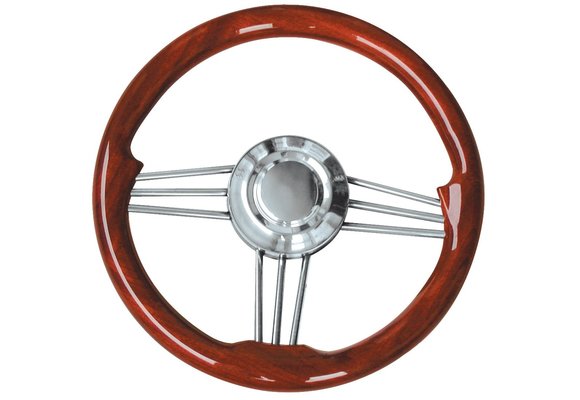 Stuurwiel Type 15L/35 Mahogany wood 35cm