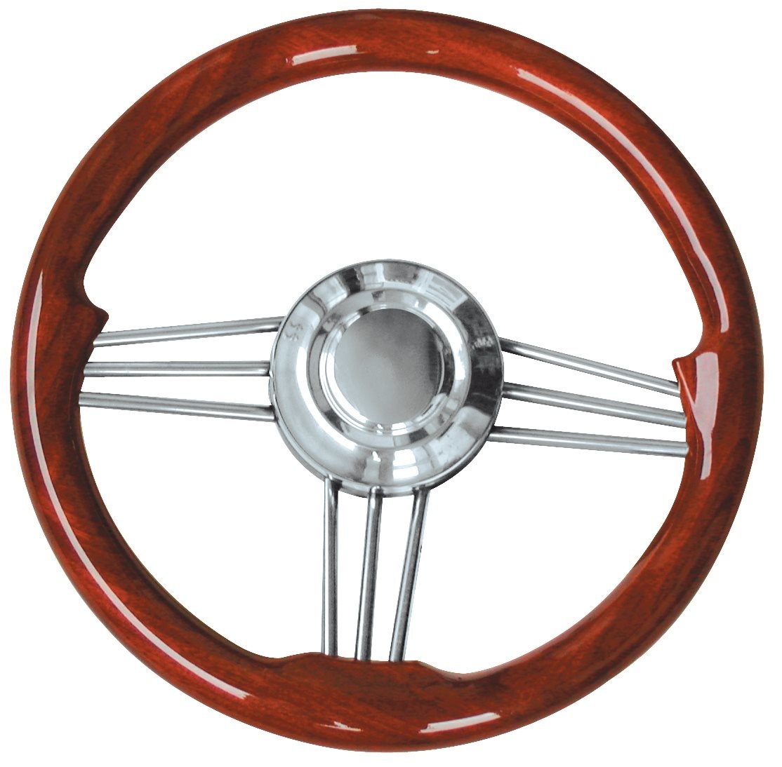 Stuurwiel Type 15L/35 Mahogany wood 35cm