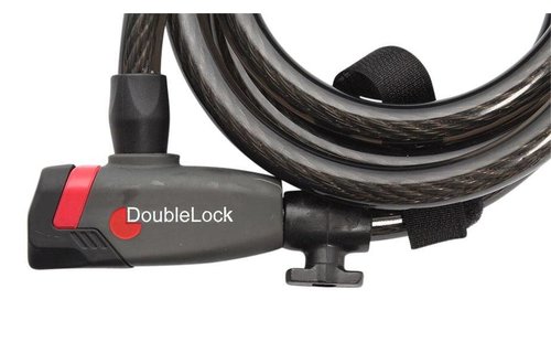DoubleLock Kabelslot Coil Cable Key 185 CM - 12 MM