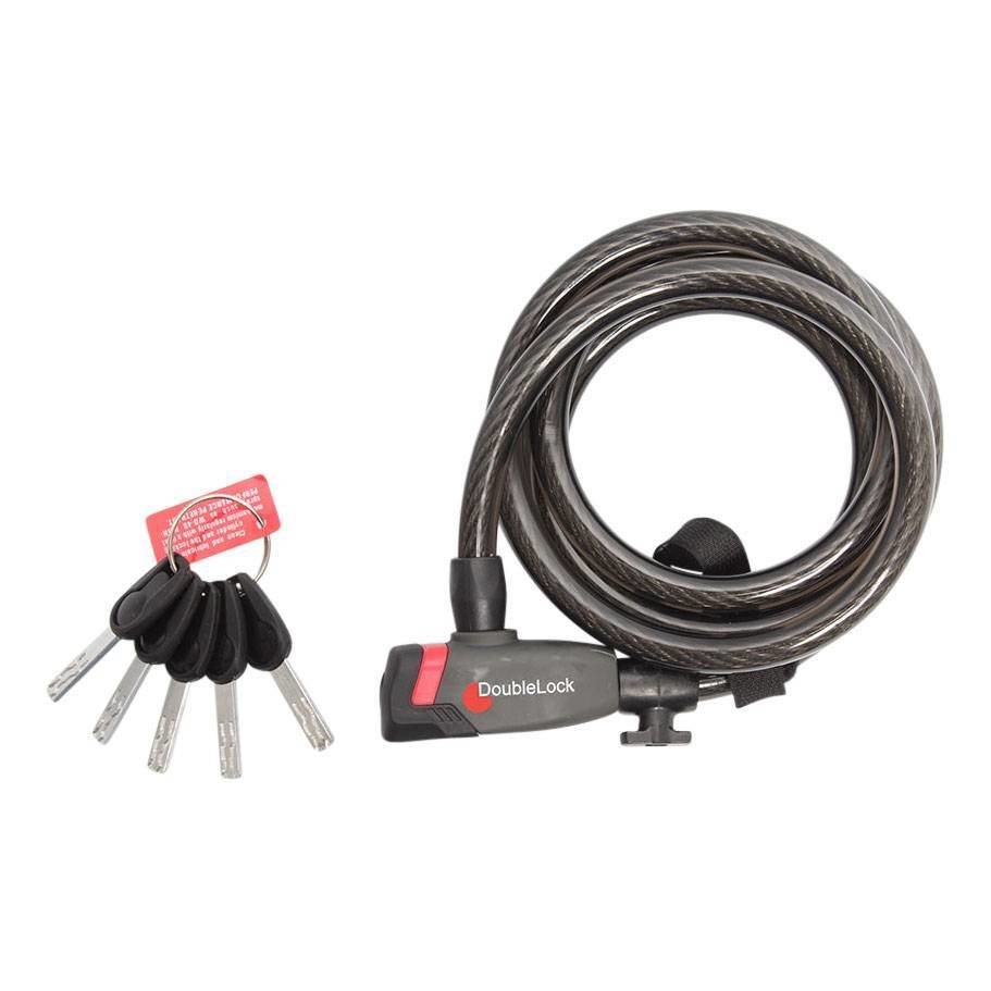 DoubleLock Kabelslot Coil Cable Key 185 CM - 12 MM