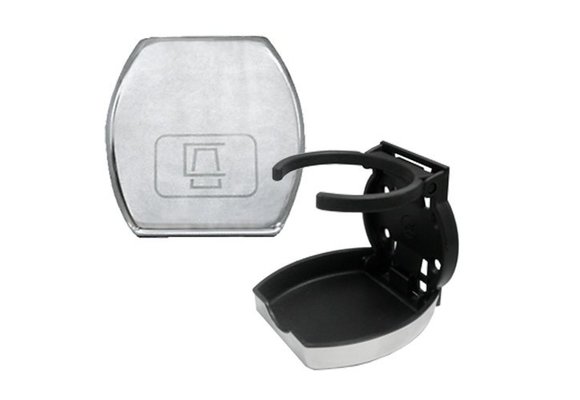 Allpa Kunststof drankhouder met RVS deksel  klapbaar