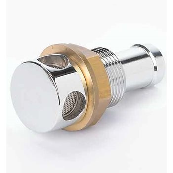 Allpa Ontluchtingsnippel messing verchroomd Ø20mm recht