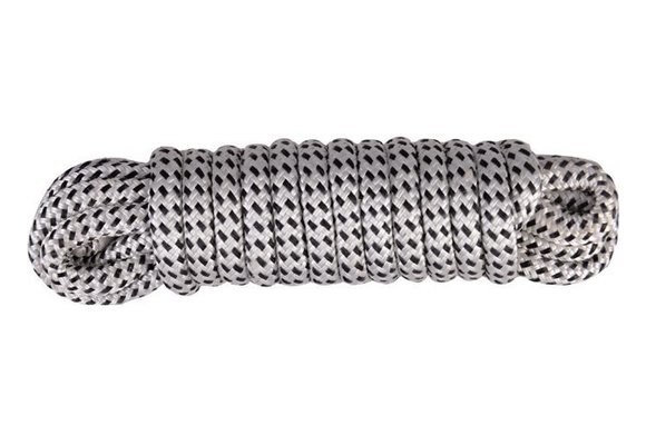 Zwart / wit luxe landvast  Maat: 10mm - 6m
