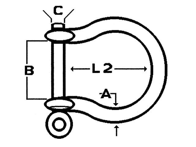 Talamex H-sluitingen - oogbout