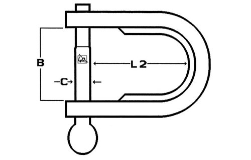 D-sluitingen plaatmodel - geprofileerde beugel , duimschroef
