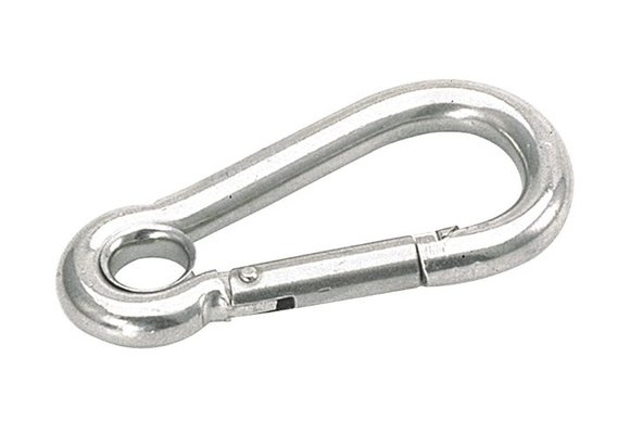 Talamex karabijnhaak met RVS oog