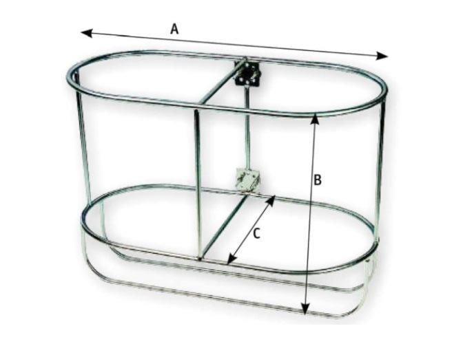 RVS fenderhouder recht