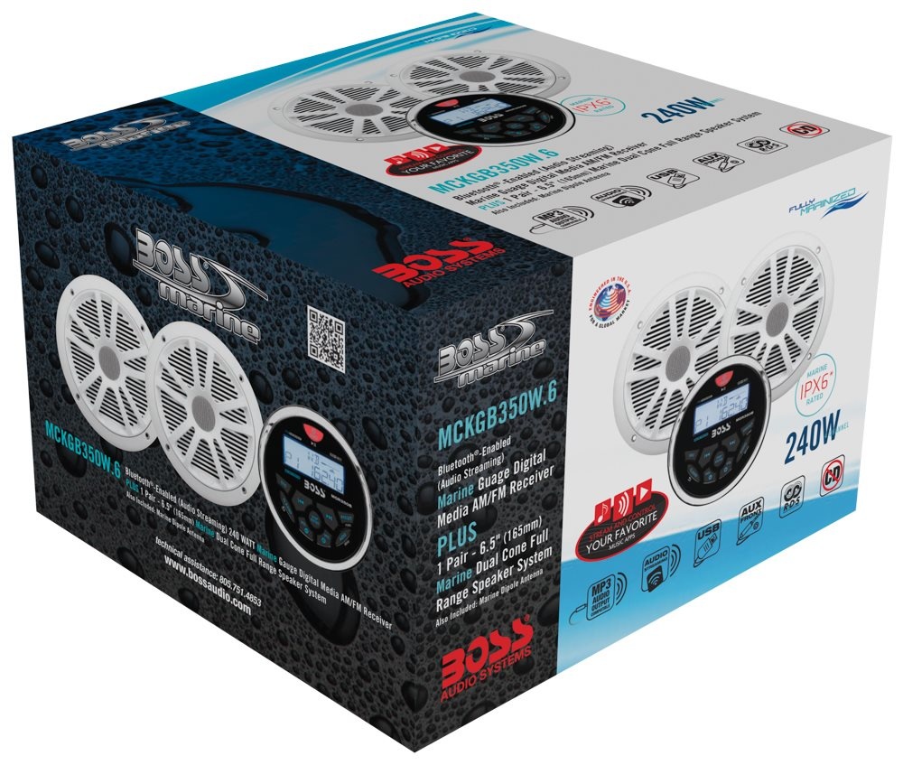 Boss MCKGB350 radio SET | Zwarte speakers