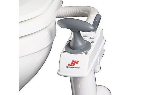 Johnson compact handpomp toilet