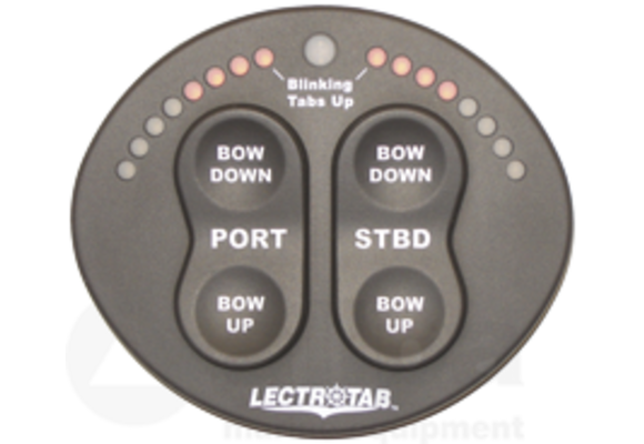 Bedieningspaneel met trim tab indicator