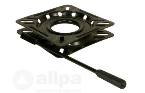 Allpa Gelakt stalen draaiplateau met lock  zwart