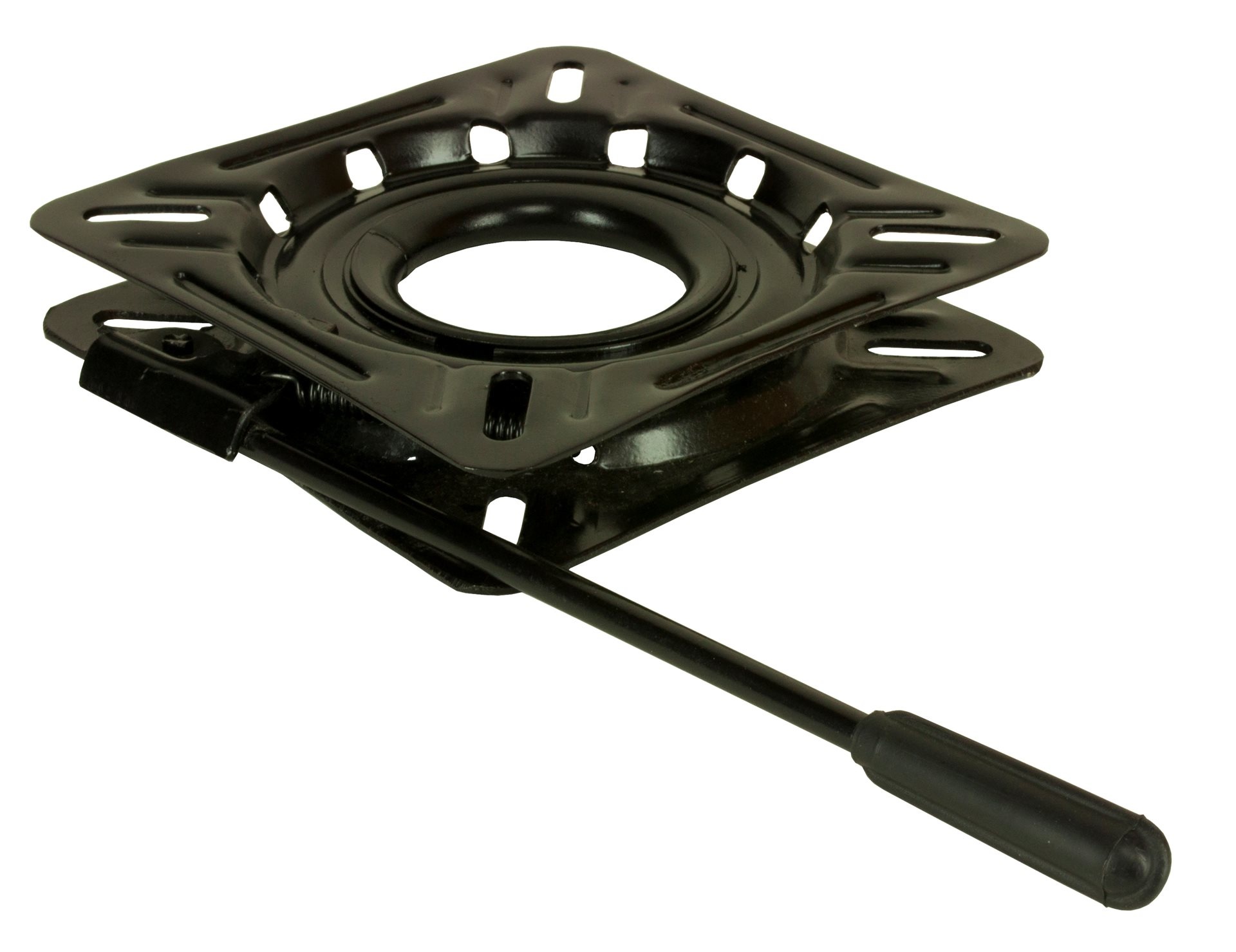 Allpa Gelakt stalen draaiplateau met lock  zwart