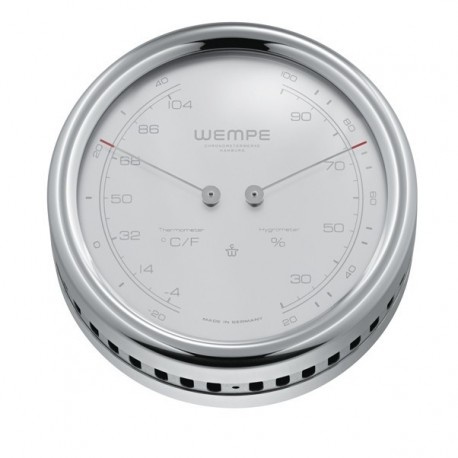 Wempe - Thermo-/Hygrometer PILOT IV RVS