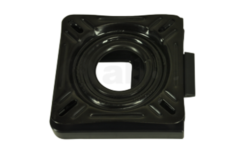 Allpa Afneembaar gelakt stalen draaiplateau (360º) zonder lock  zwart