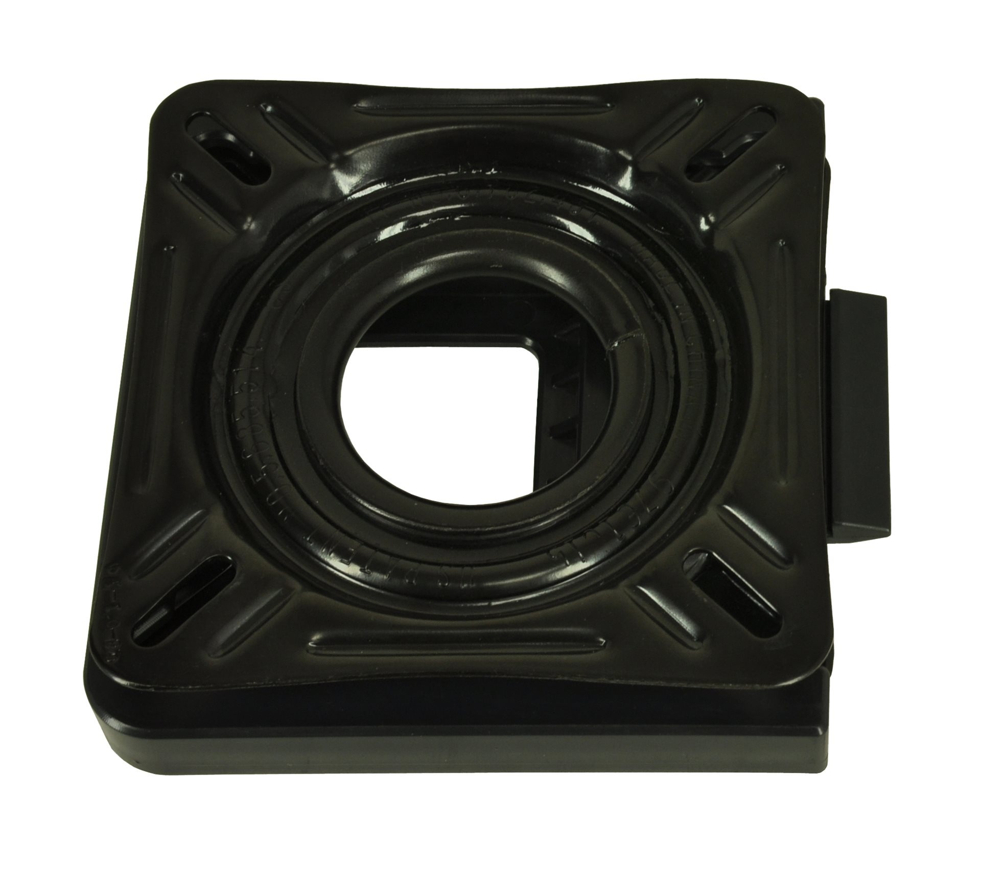 Allpa Afneembaar gelakt stalen draaiplateau (360º) zonder lock  zwart