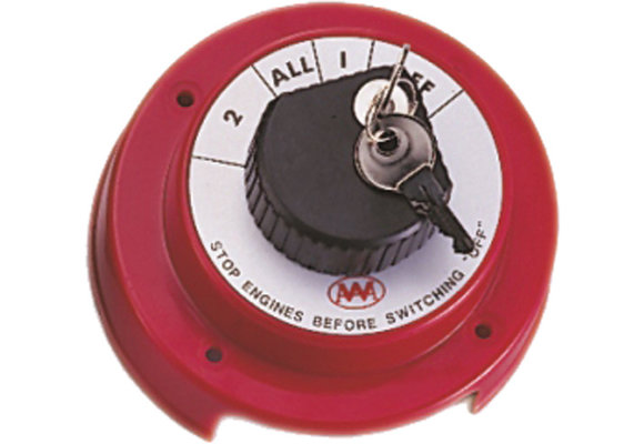 Accuschakelaar met slot