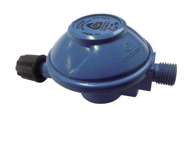 Drukregelaar campinggas met schroefdraad ¼" links buitendraad