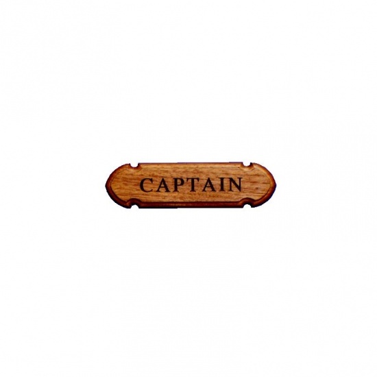 Naamplaat 'Captain'