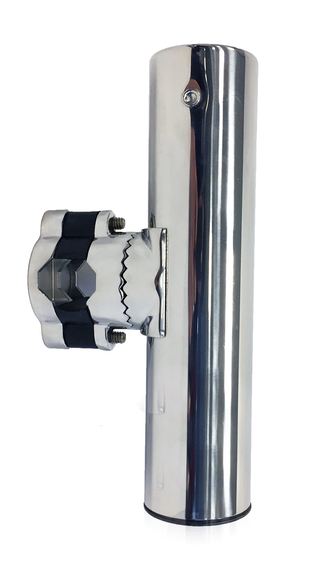 Allpa RVS hengelhouder voor railingmontage (Ø25mm) L=215mm max. Ø40mm