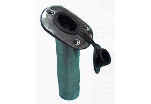 Allpa RVS gegoten inbouw hengelhouder met waterdichte bus  30°  L=240mm  max. Ø40mm