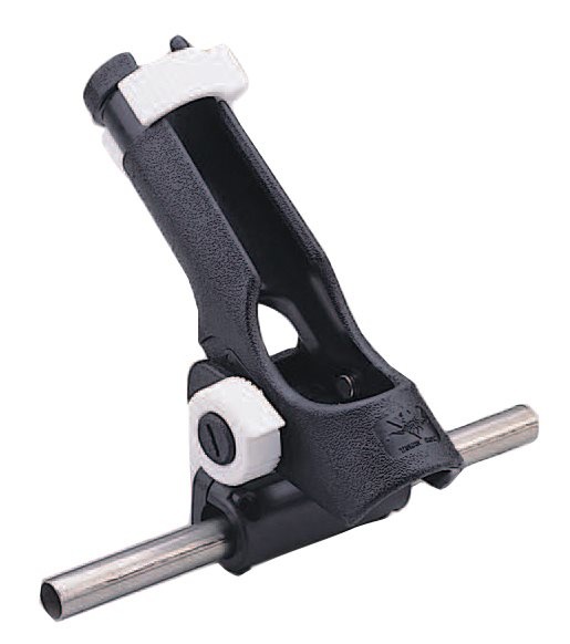 Allpa Kunststof hengelhouder voor railingmontage (Ø25mm)  max. Ø42mm