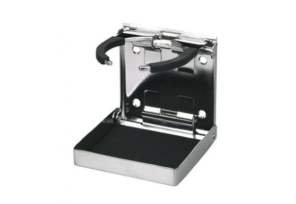 Allpa RVS drankhouder met veer-grip  klapbaar  98 4x102mm