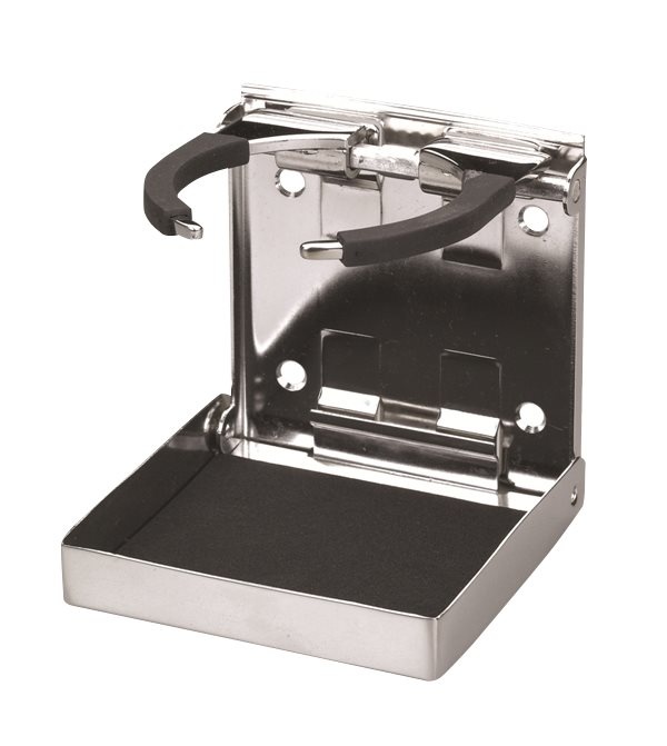 Allpa RVS drankhouder met veer-grip  klapbaar  98 4x102mm