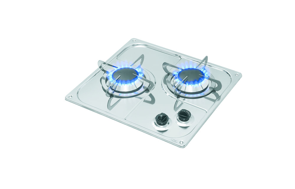 Allpa - Gaskomfoor RVS / 2 branders