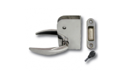 Allpa RVS Magnetische deurklink met slot (zonder sluitplaat)