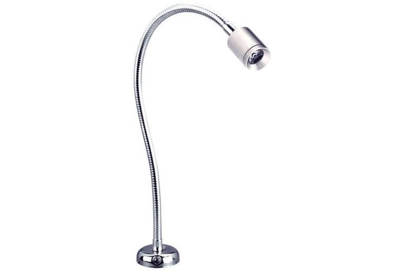 Allpa Flexibele LED-kaartleeslamp  verchroomd messing  8-30V/1 2W  LED 1x 1W