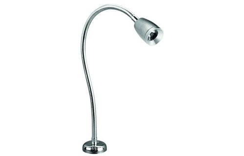 Allpa Flexibele LED-kaartleeslamp  verchroomd messing  8-30V/1 2W  LED 1x 1W