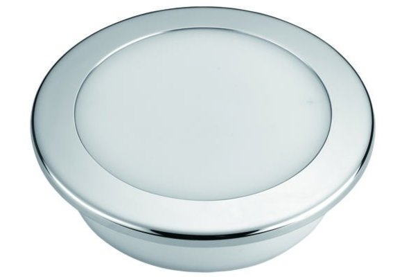 Allpa Kunststof LED-plafondlamp met RVS ring  inbouw  12V/7 5W  LED 16x 5Ø