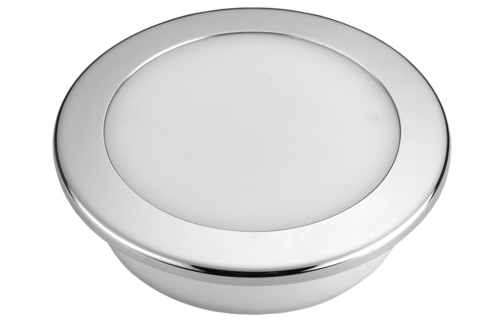 Allpa Kunststof LED-plafondlamp met RVS ring inbouw 12V/7 5W LED 16x 5Ø