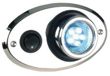 Allpa Kunststof LED-binnenverlichting 1pbouw met oogbal-rotatie 360º 12V/0 5W warm white