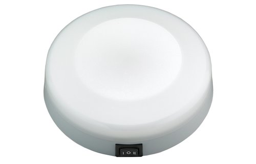 Allpa Kunststof LED-plafondlamp opbouw 12V/1W LED 5Ø H=40mm warm white
