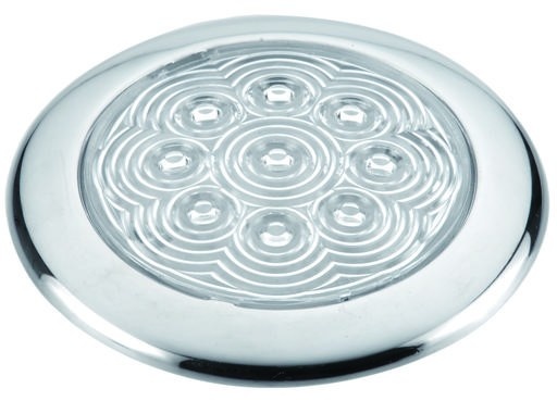 Allpa RVS LED-plafondlamp opbouw 12V/0 5W LED H10 6mm IP65 warm white