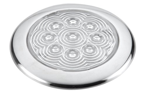 Allpa RVS LED-plafondlamp  opbouw  12V/0 5W  LED  H10 6mm  IP65  warm white