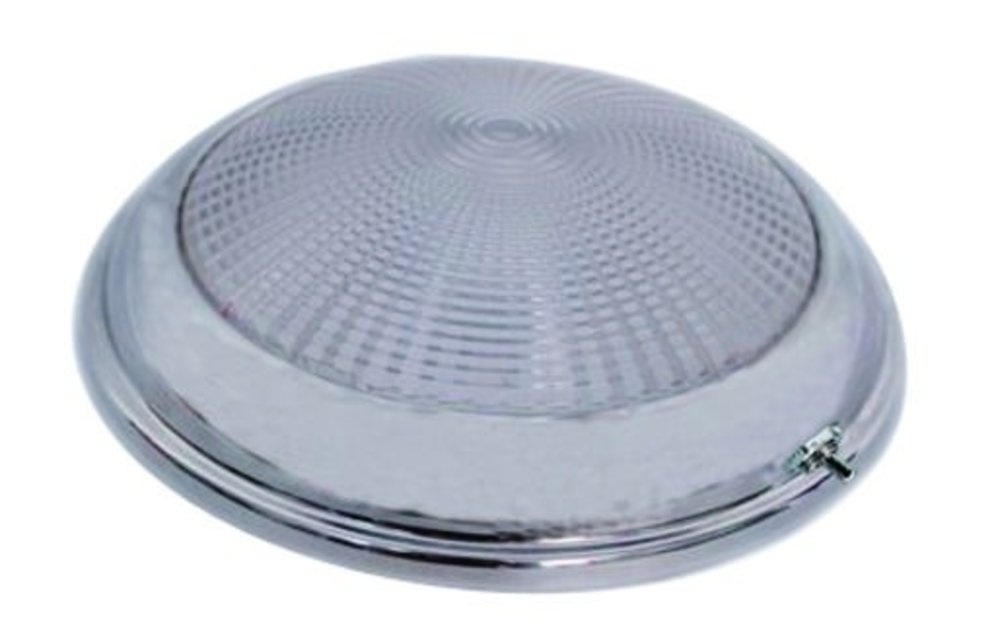 Allpa RVS LED-plafondlamp opbouw 12V/1 7W LED 1x3W H34mm warm white