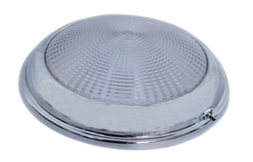 Allpa RVS LED-plafondlamp  opbouw  12V/1 7W  LED 1x3W  H34mm  warm white