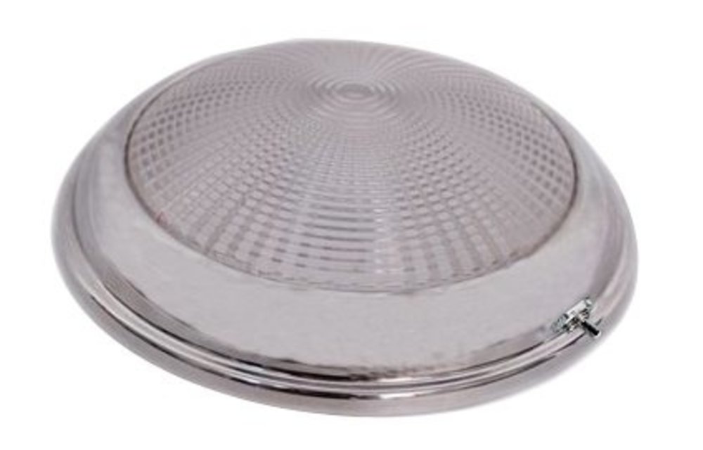 Allpa RVS LED-plafondlamp opbouw 12V/1 7W LED 1x3W H34mm warm white
