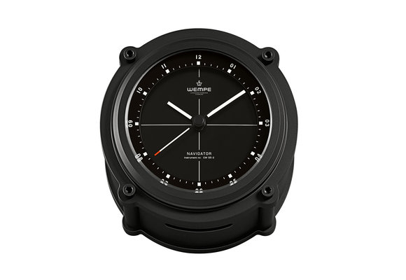 Wempe - Quartzklok Navigator II Alu Mat Zwart