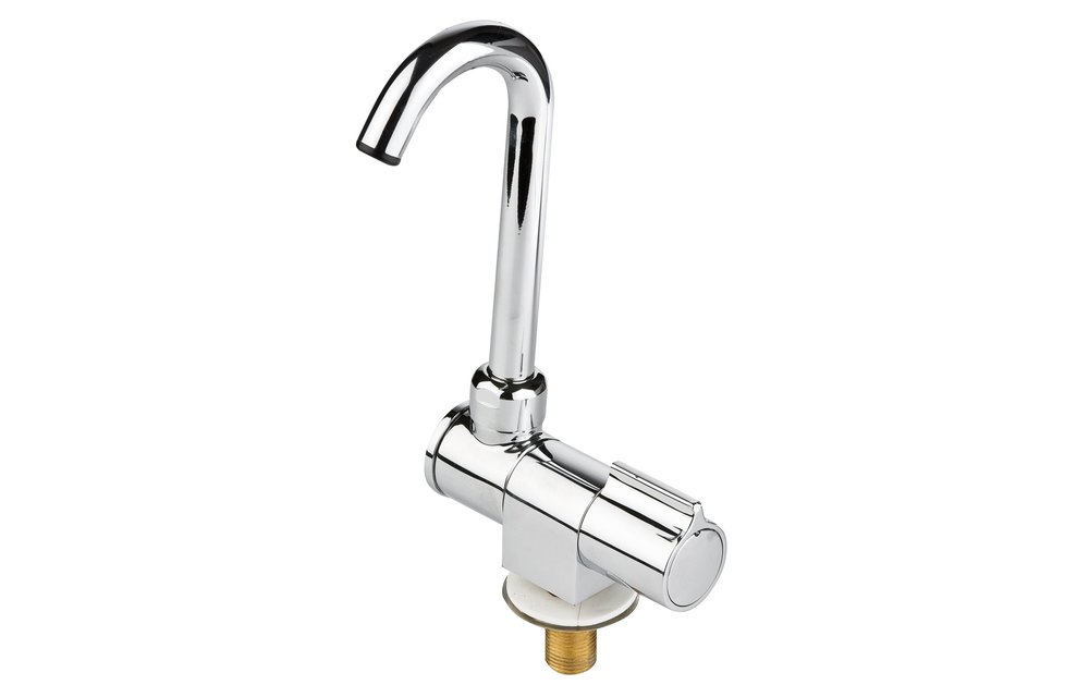 Allpa Verchroomde waterkraan met klapbare & draaibare 14mm-uitloop