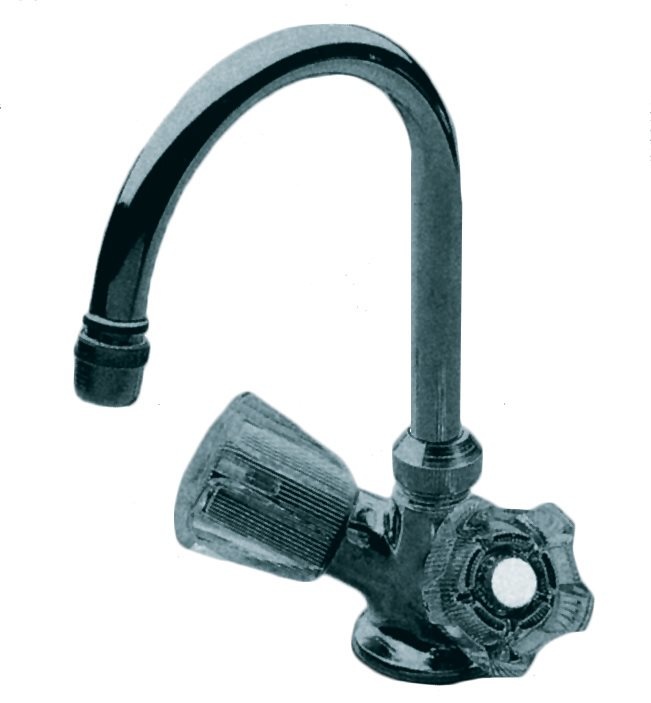 Allpa Verchroomde 2-knops waterkraan