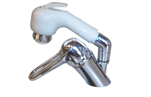 Allpa Verchroomde 1-handel mengkraan met handdouche