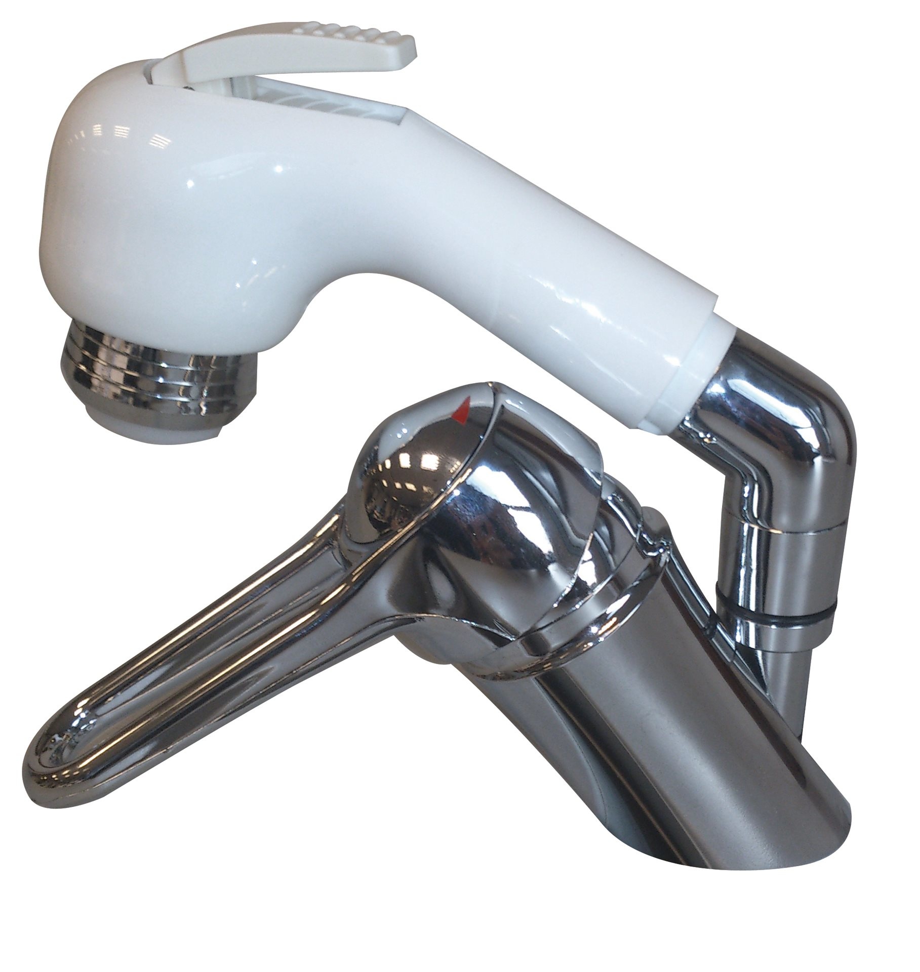 Allpa Verchroomde 1-handel mengkraan met handdouche