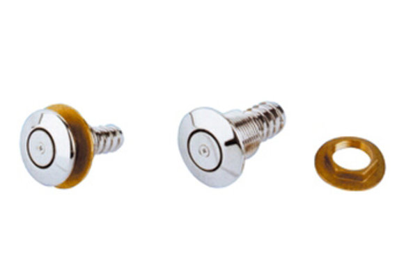 Allpa Ontluchtingsnippel messing verchroomd Ø19mm recht