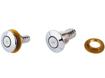 Allpa Ontluchtingsnippel messing verchroomd Ø19mm recht