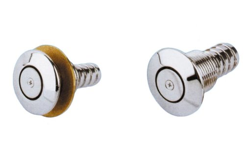 Allpa Ontluchtingsnippel messing verchroomd Ø19mm recht