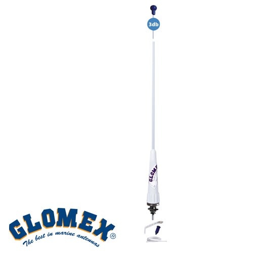Glomex RVS marifoon antenne RA106SLSSB18 voor zeilboten