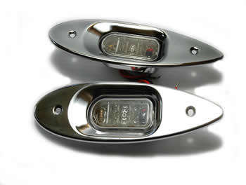 Led hull mount side lights